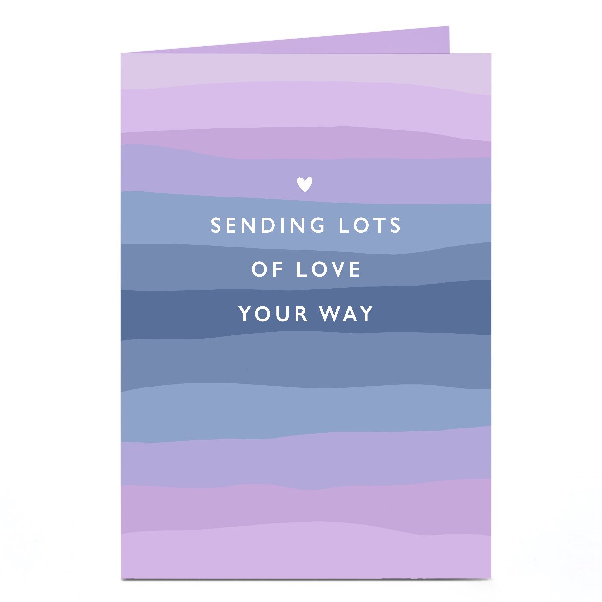 Personalised Thinking of You Card - Sending Lots of Love Your Way