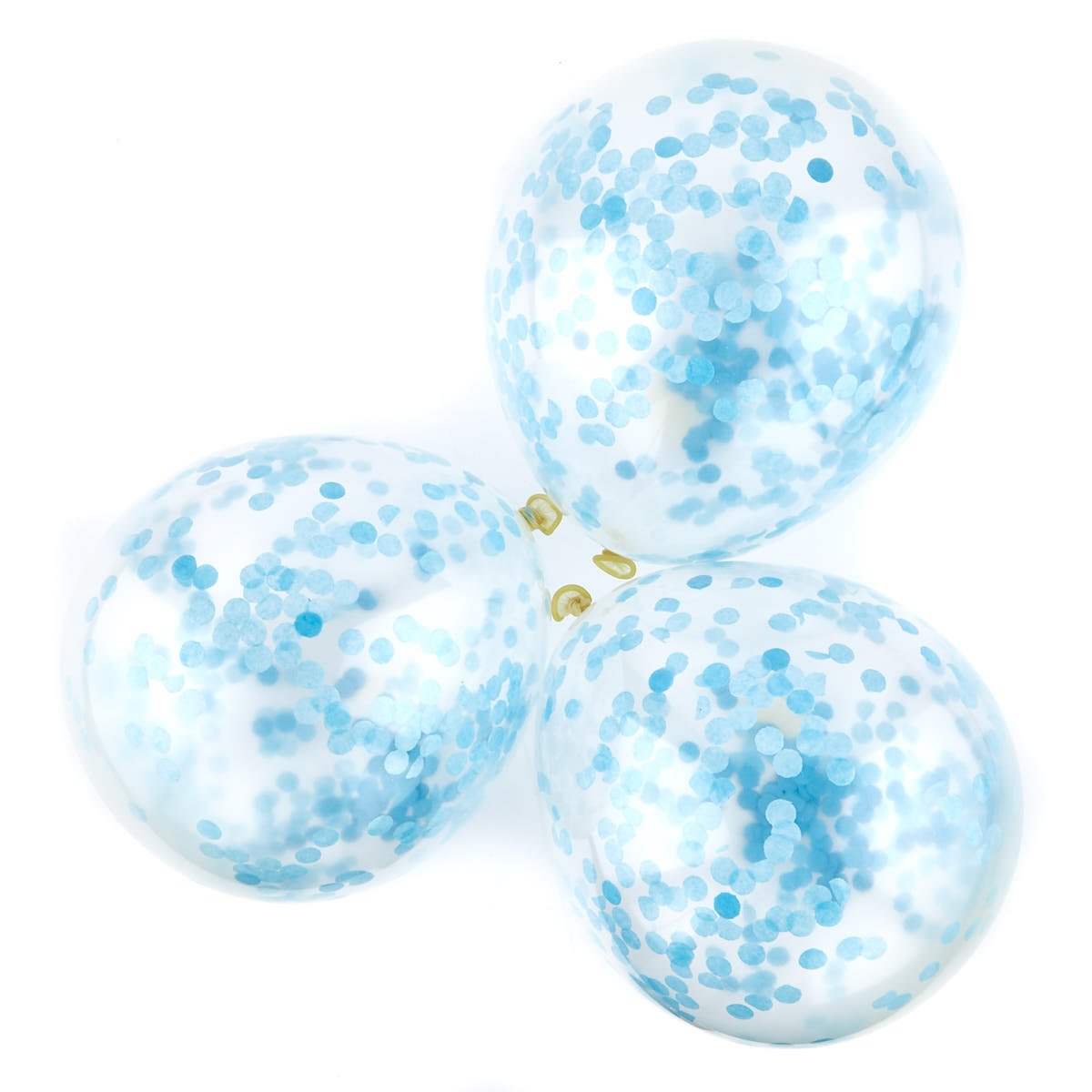 Blue Confetti Balloons - Pack Of 6