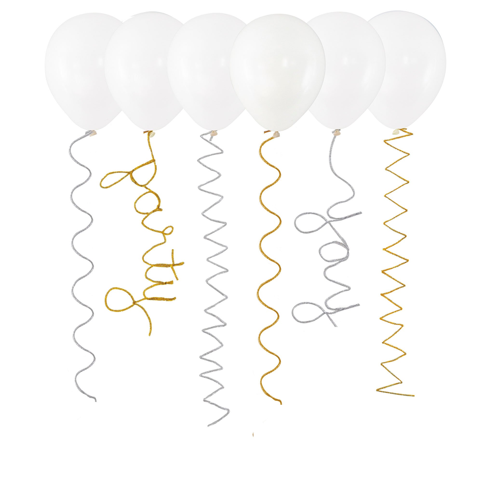 Gold & White Party Accessories Kit
