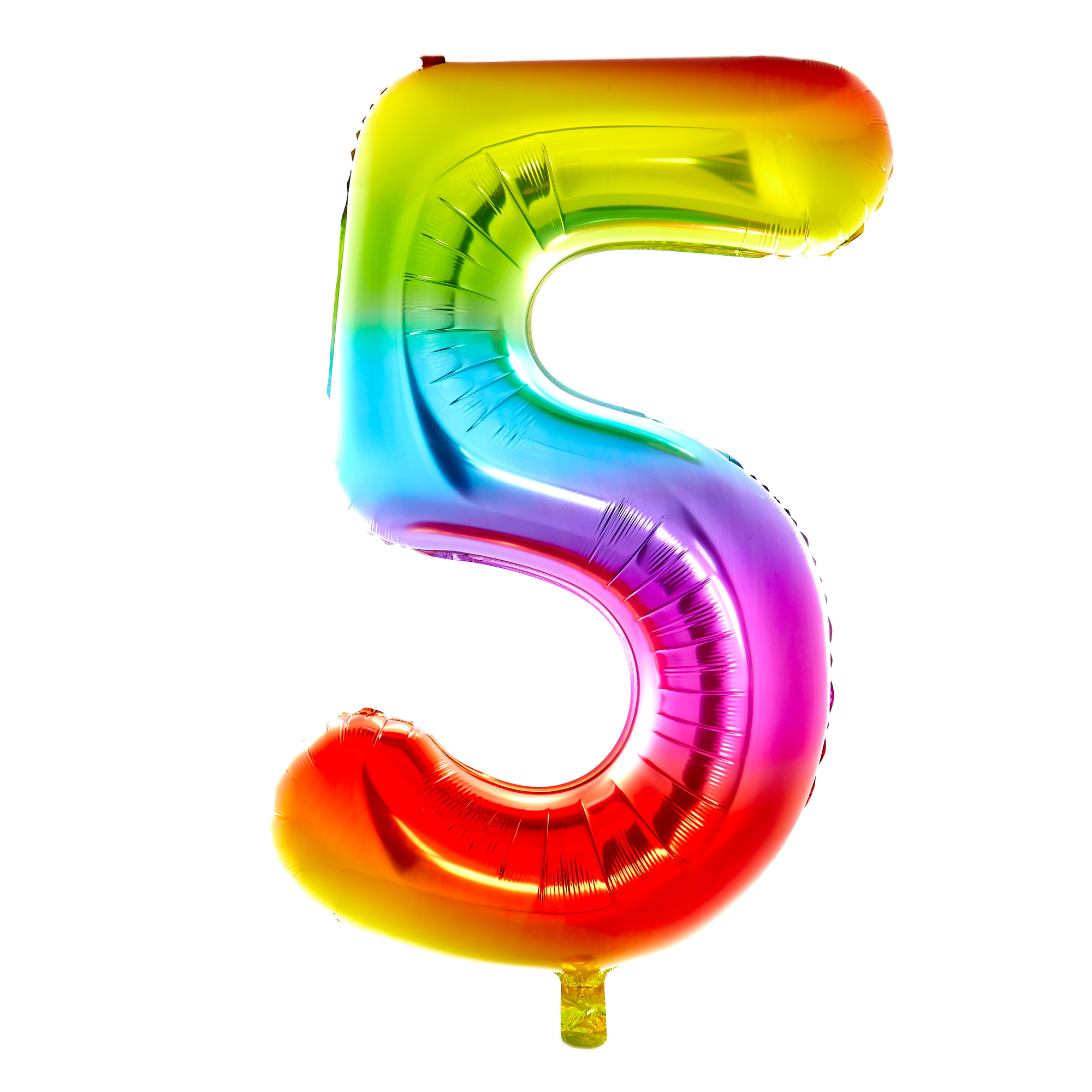 Buy Giant Rainbow Number Foil Helium Balloon Deflated For Gbp