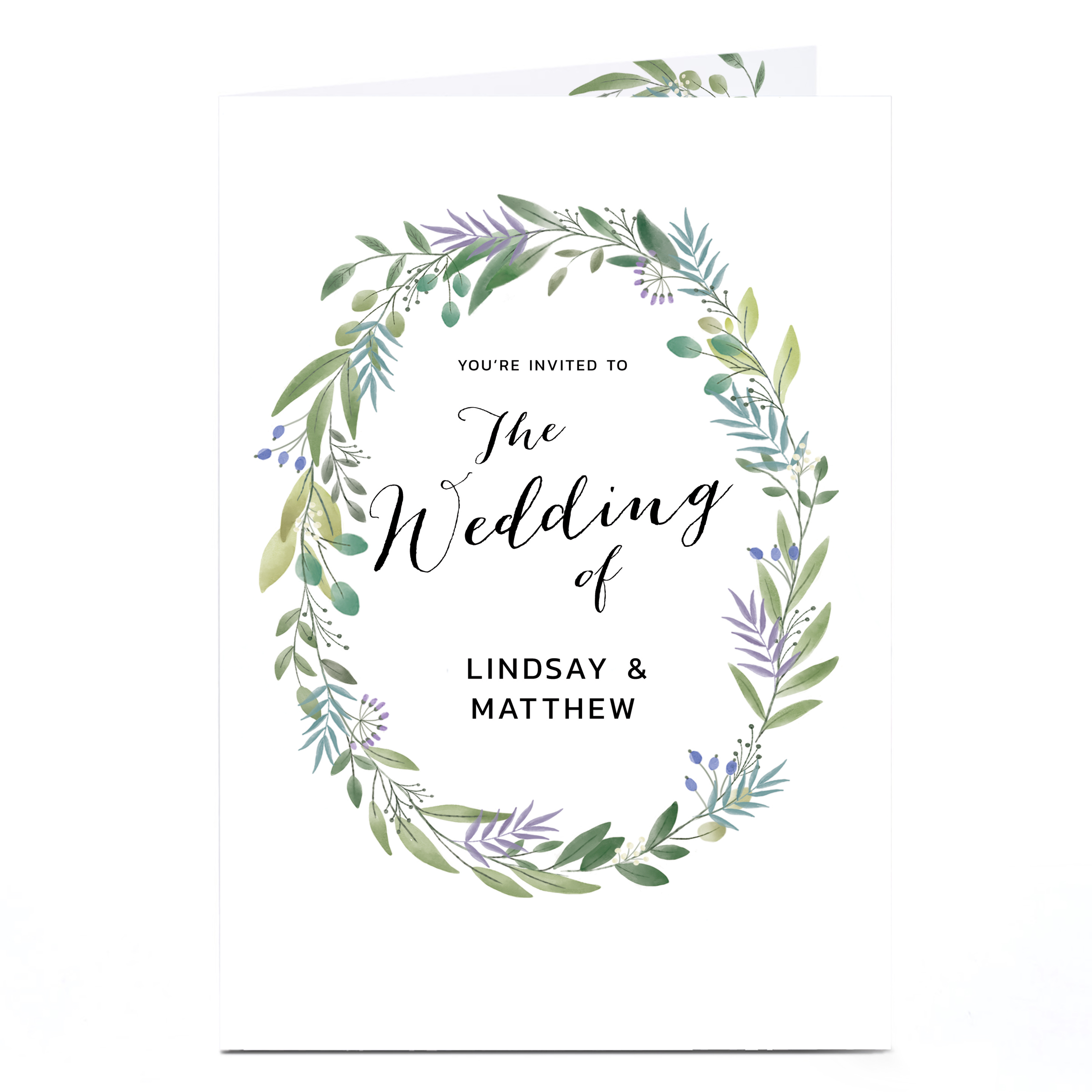 Personalised Wedding Invitation - Botanical