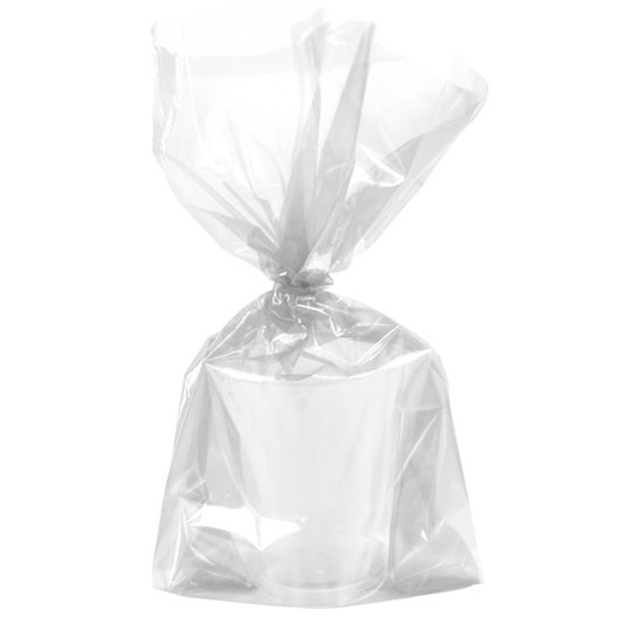 Clear Plastic Gift Bags & Twist Ties - Pack of 30