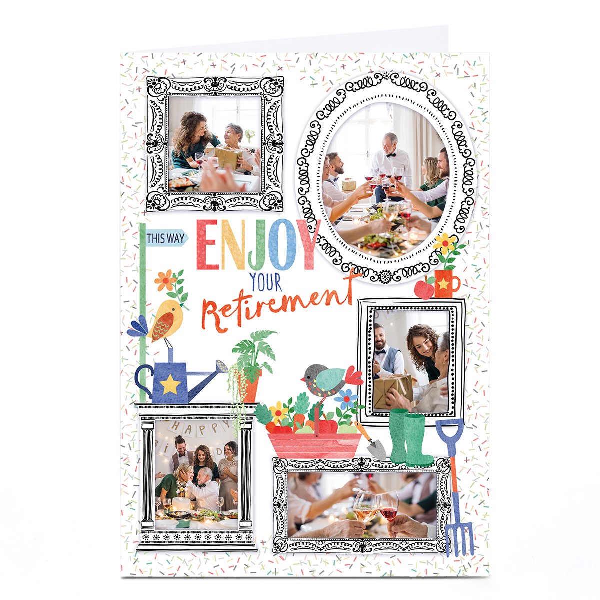 Photo Nikki Golesworthy Retirement Card - Multi Photo Frames 