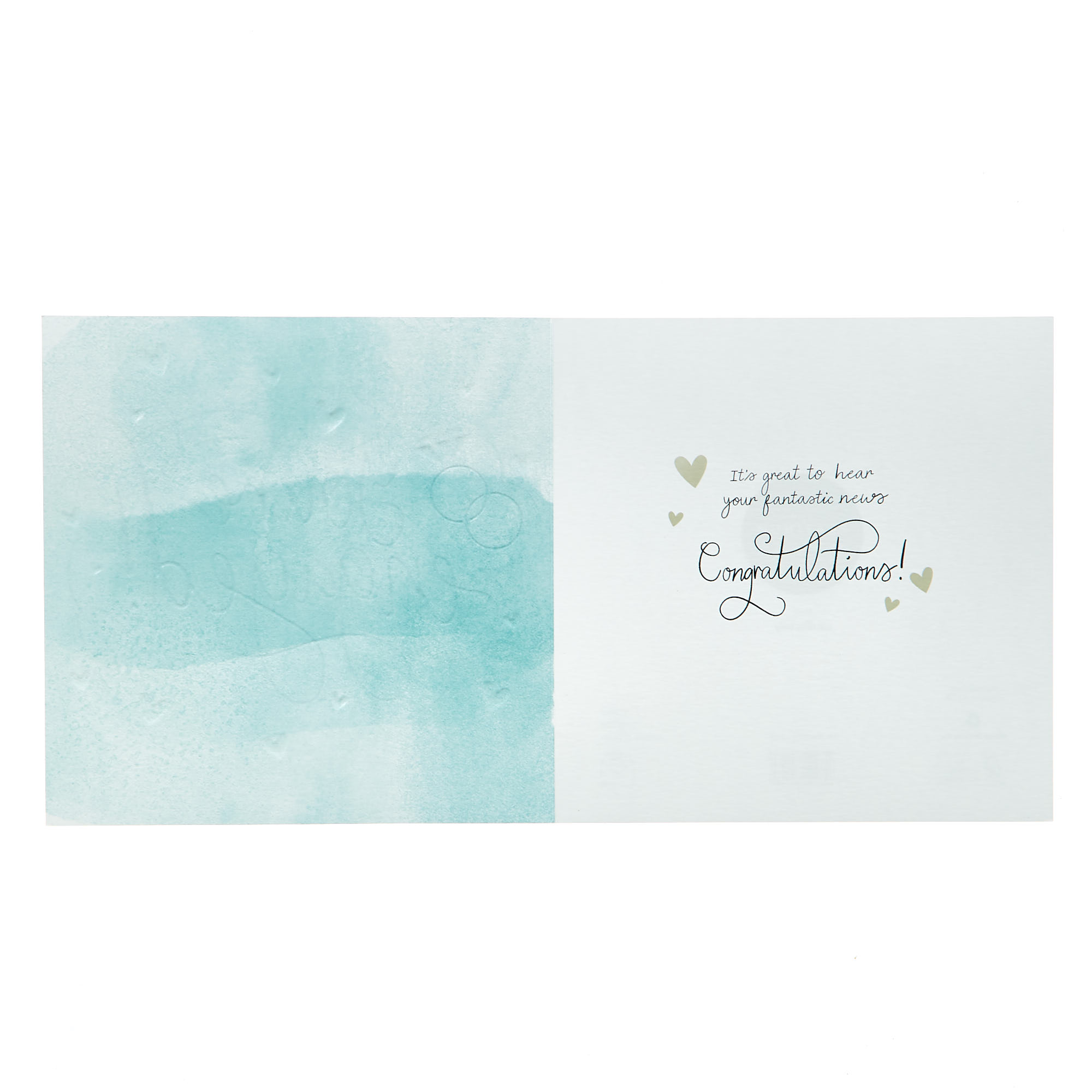 Platinum Collection Engagement Card - Watercolour