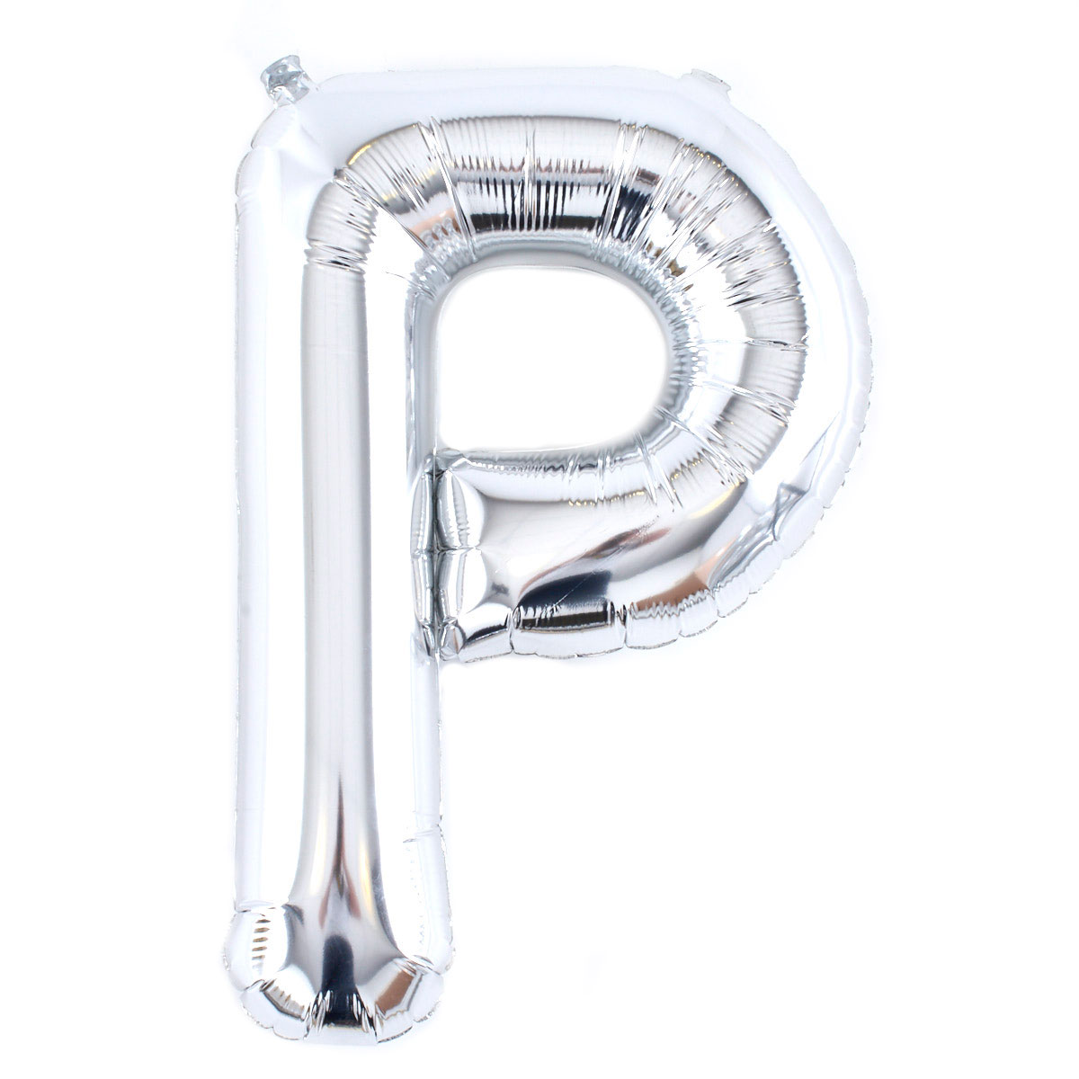 Silver Letter P Air-Inflated Balloon