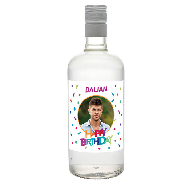 Personalised Gin - Birthday Photo & Text