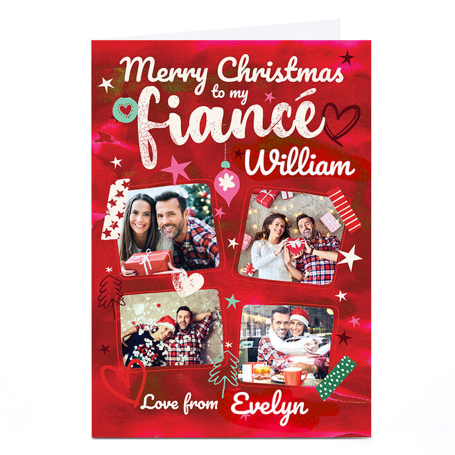 Photo Bev Hopwood Christmas Card - Romantic Red, Fiance