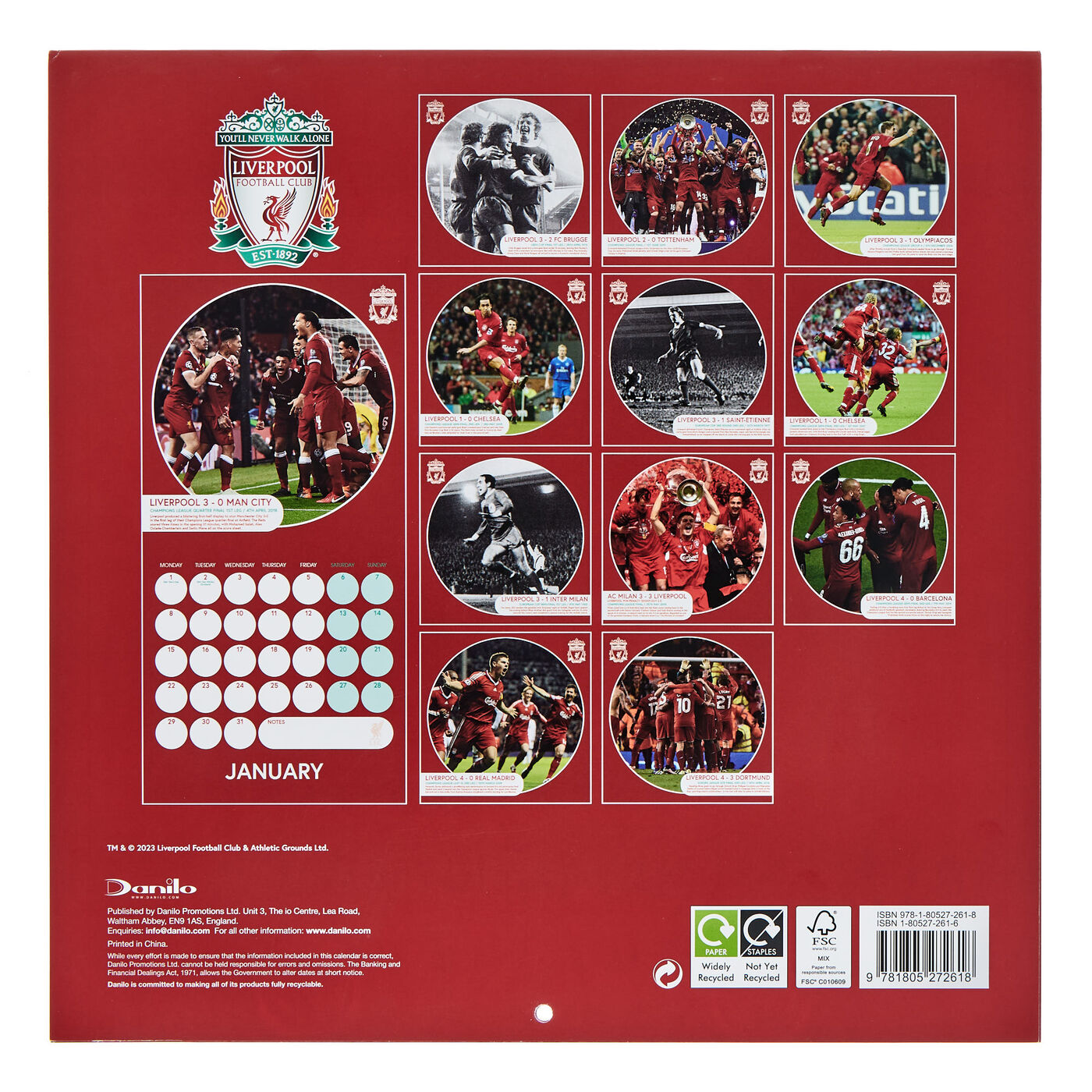 Buy 2024 Liverpool FC Legends Square Calendar for GBP 4.99 Card Factory UK