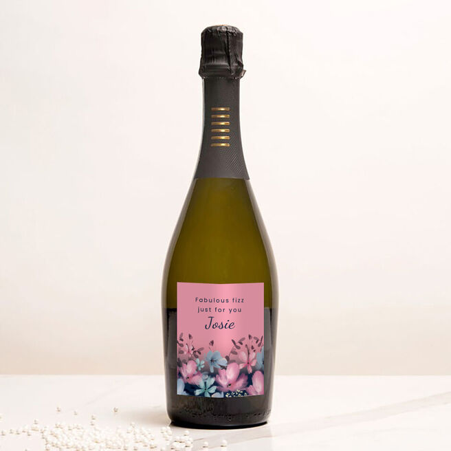 Personalised Prosecco - Floral Fabulous Fizz