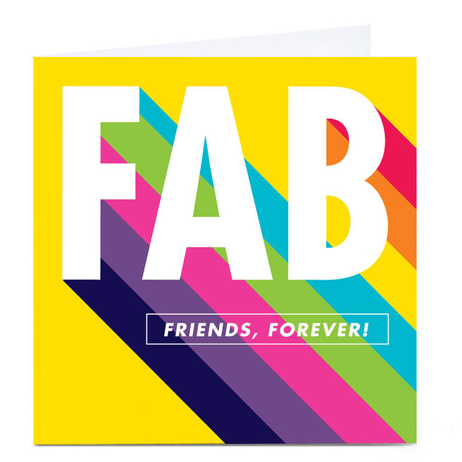 Personalised Hello Munki Card - Fab Friends Forever 