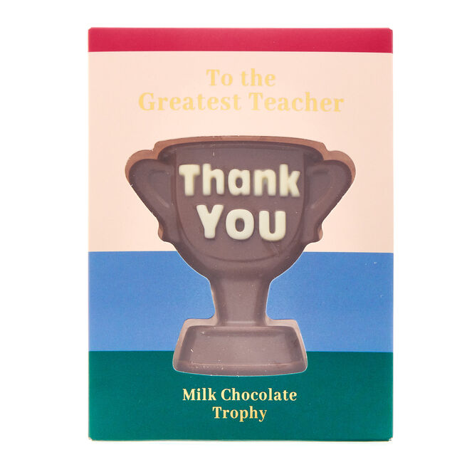 Greatest Teacher Thank You Milk Chocolate Trophy