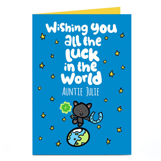 Personalised Fruitloops Good Luck Card - All the Luck in the World