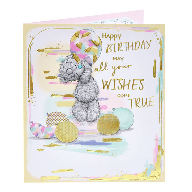 Me To You Tatty Teddy Wishes Come True Birthday Card