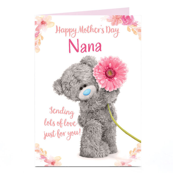 Personalised Tatty Teddy Mother's Day Card - Sending Lots Of Love Just For You