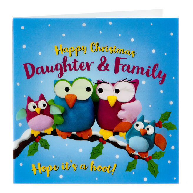 Daughter & Partner Christmas Cards, Daughter & Fiancé, Boyfriend or Son ...