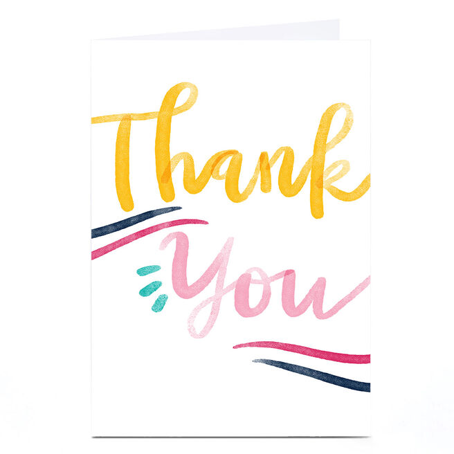 Personalised  Emma Valenghi Thank You Card