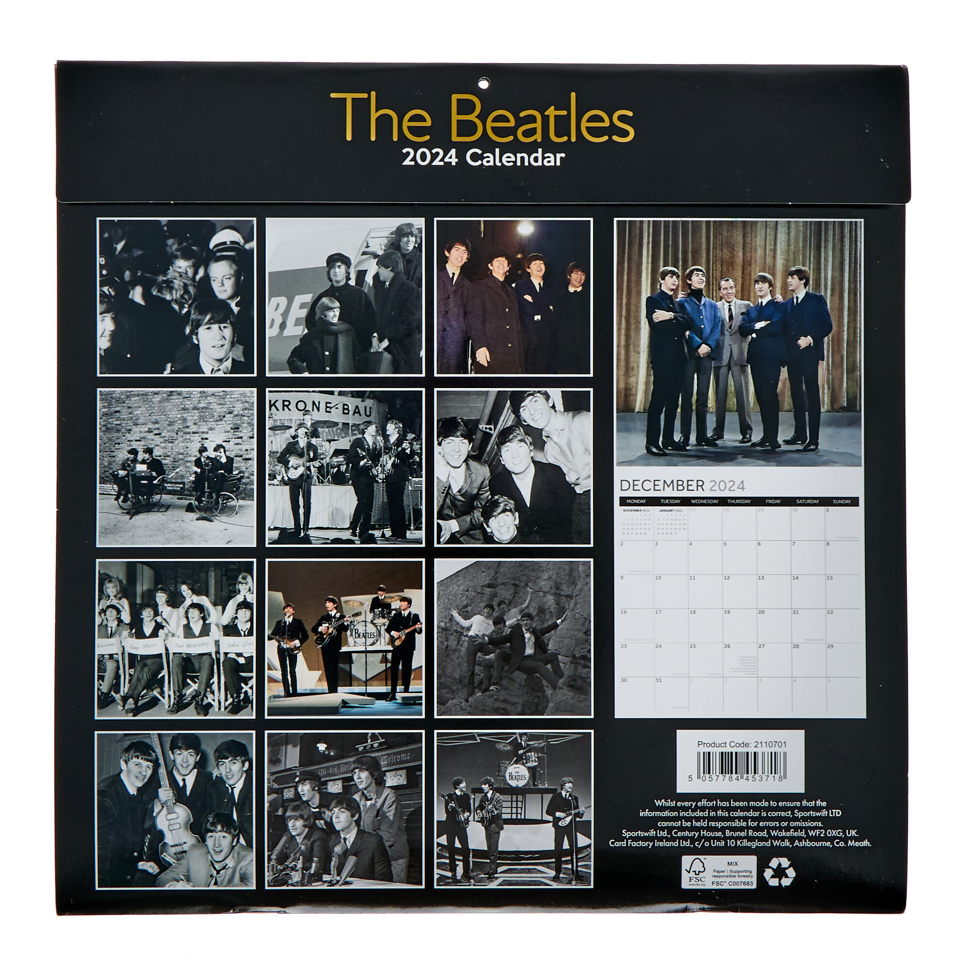 Buy The Beatles 2024 Square Calendar For GBP 3.99 | Card Factory UK