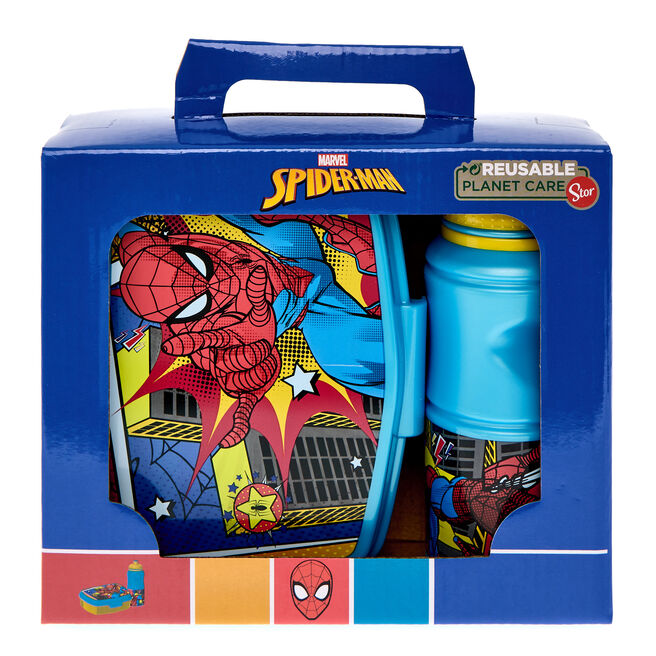 Spider-Man Lunch Box & Drinks Bottle Set