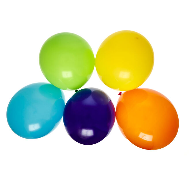 Bright Solid Latex Balloons - Pack of 25