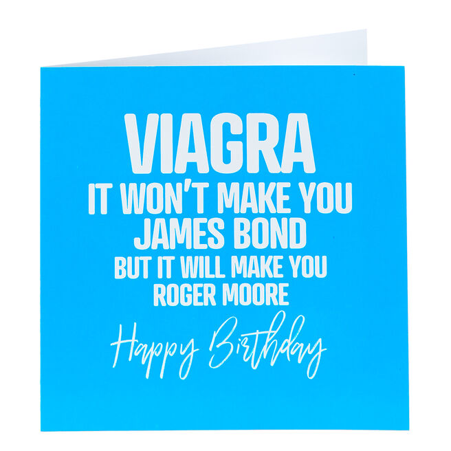 Punk Birthday Card - Wont Make You James Bond...