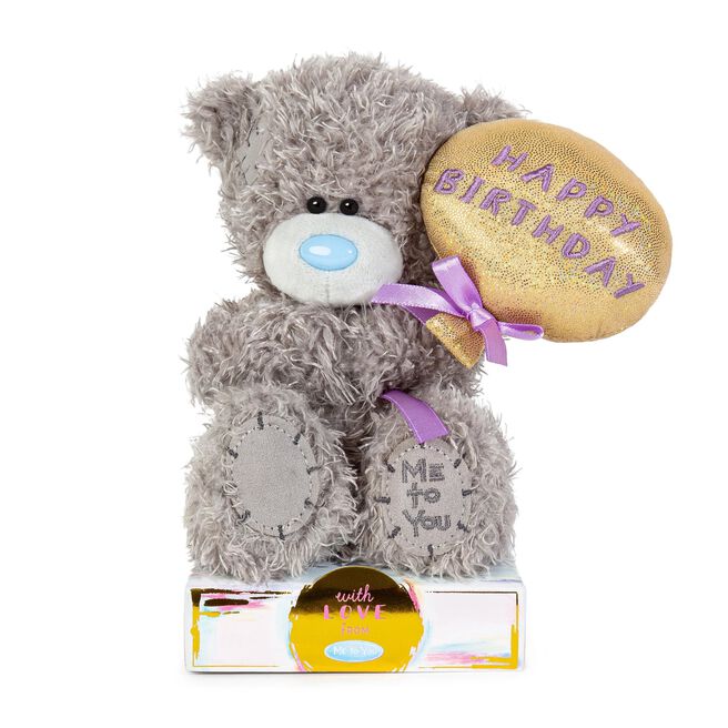 Me to You Tatty Teddy Happy Birthday Bear Holding Balloon