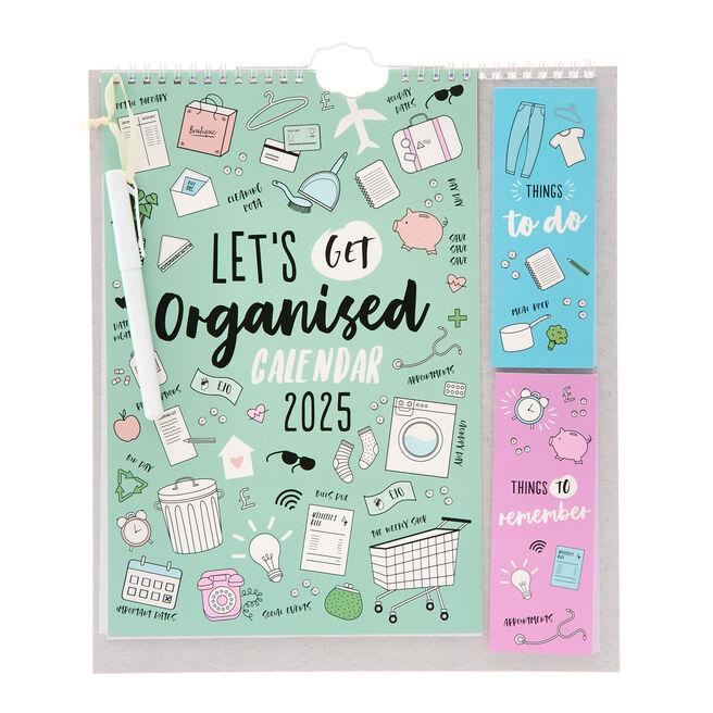 Let's Get Organised Family Calendar 2025 