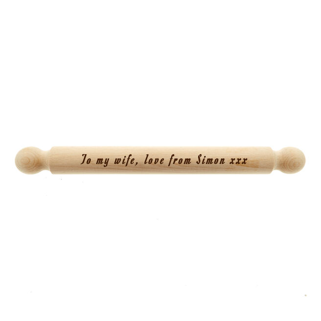 Personalised Engraved Rolling Pin - Any Message