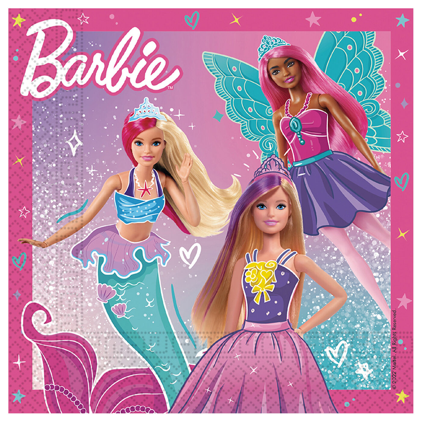 Barbie Doll Birthday Party Supplies Tableware Set Princess Decorations  Balloons