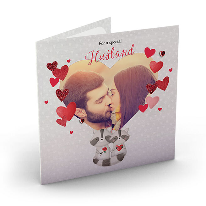 Photo Upload Card - Special Husband Heart