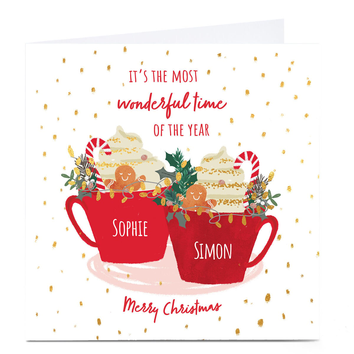 Personalised deals xmas cards