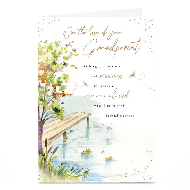 Personalised Sympathy Card - Loss Of Your Grandparent