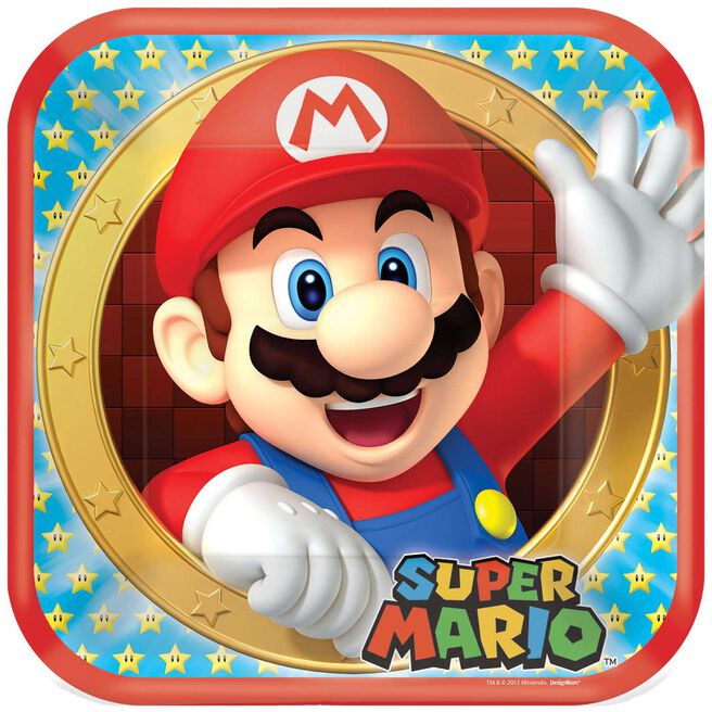Super Mario Party Plates - Pack of 8
