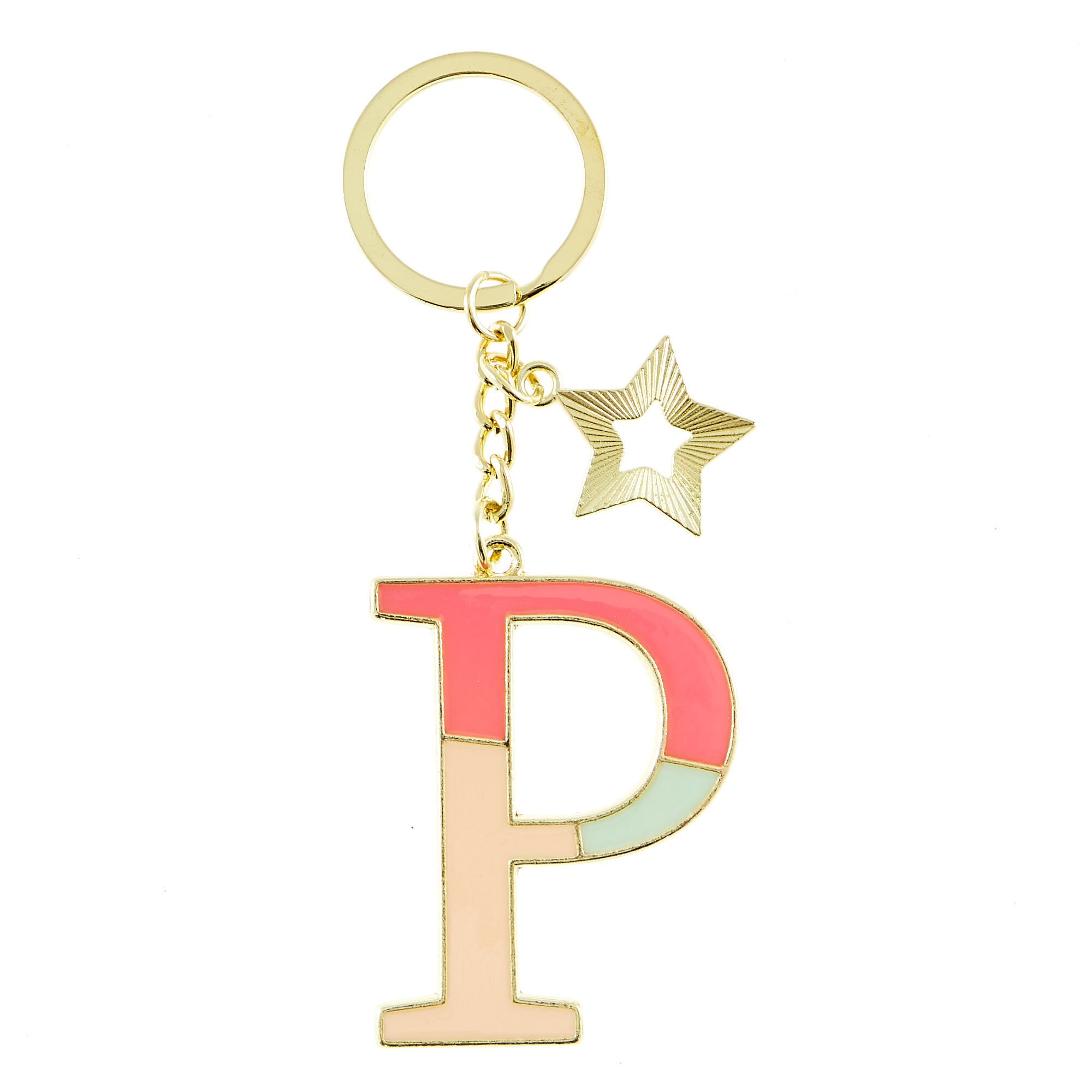 P on sale name keyring