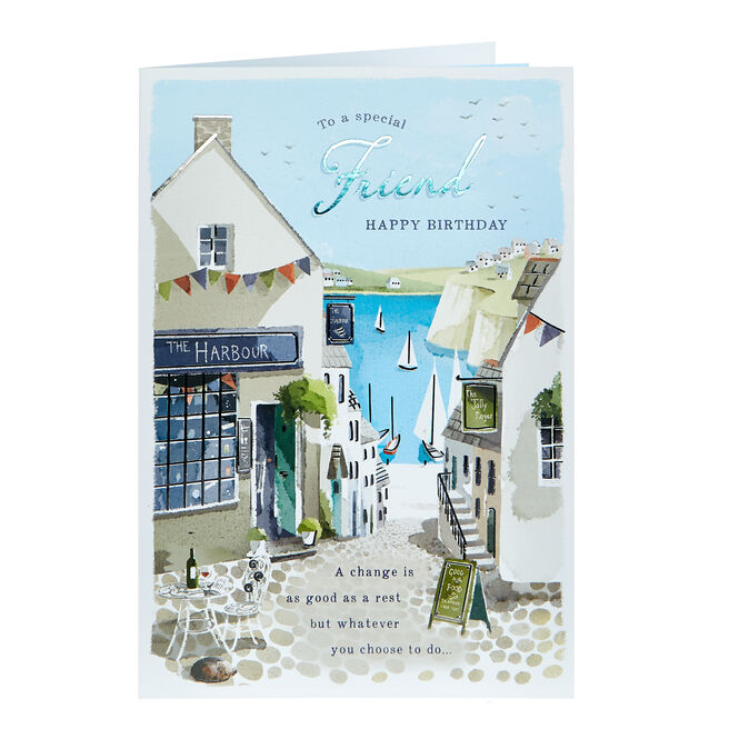 Birthday Card - Special Friend Harbour Village