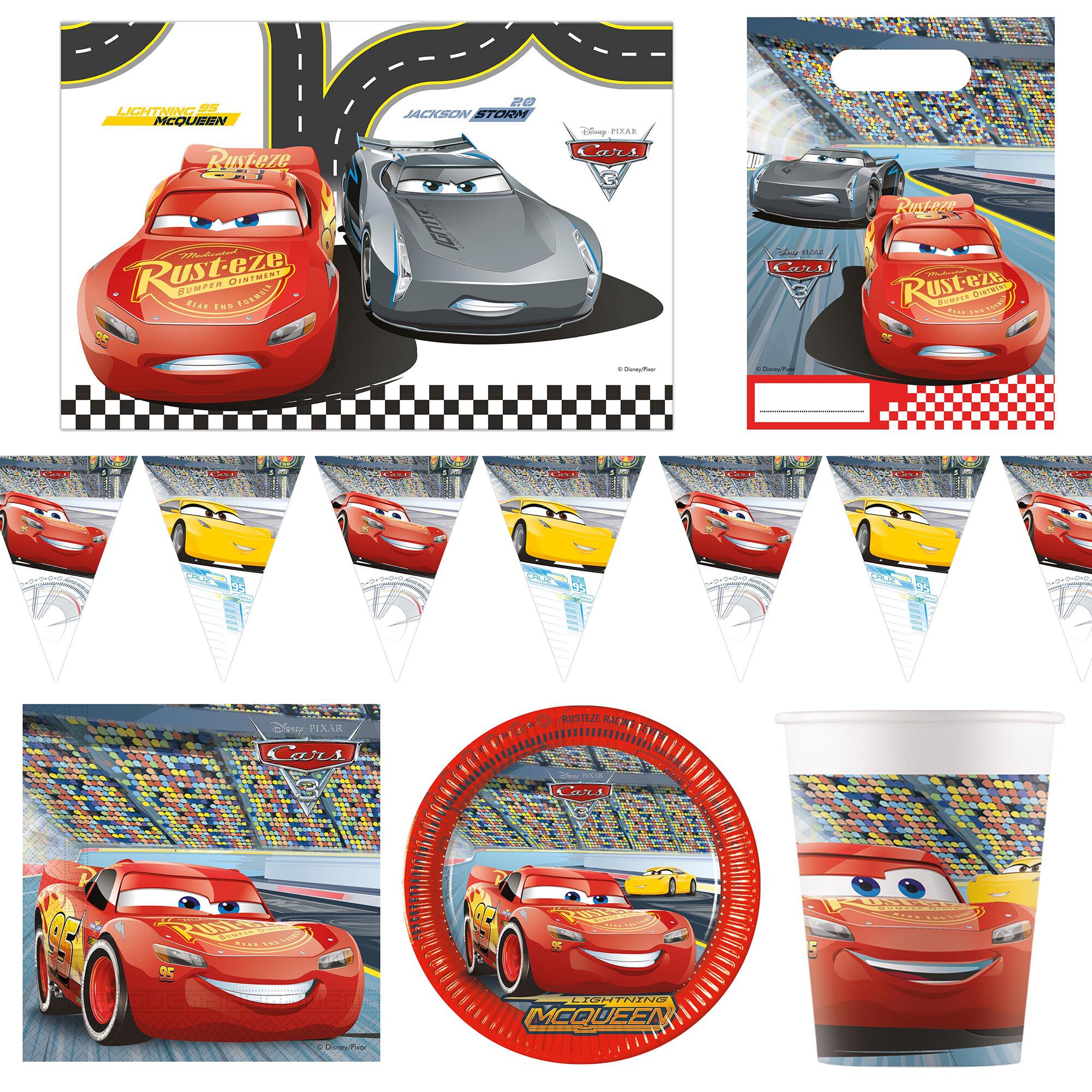 Disney cars cheap 3 party decorations