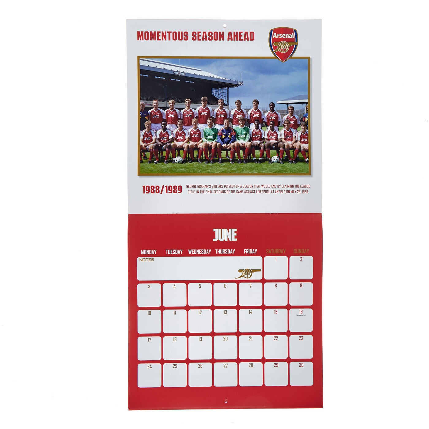 Buy 2024 Arsenal Through The Years Square Calendar for GBP 4.99 Card