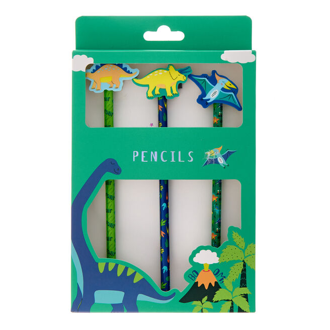 Dinosaur Pencils - Pack of 3