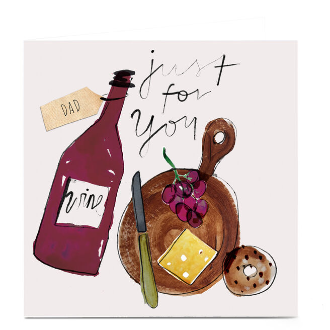 Personalised Emma Valenghi Card - Wine & Cheese 
