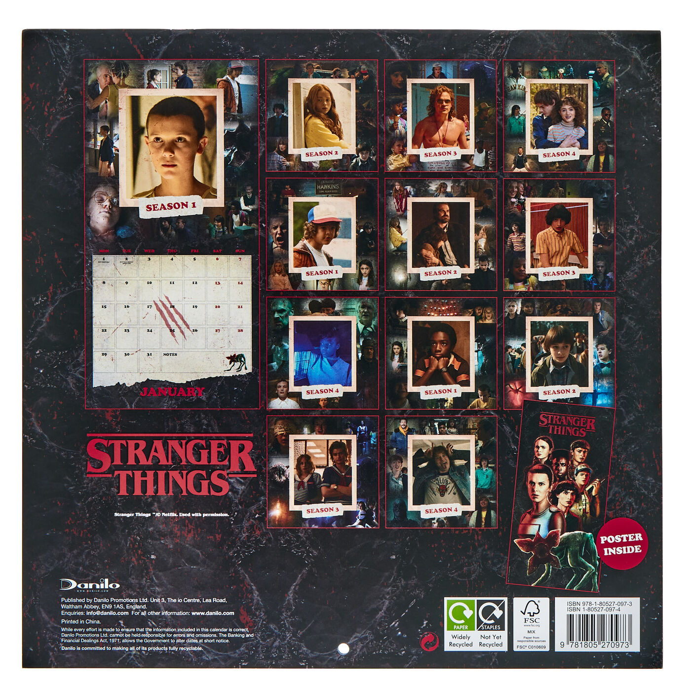 Buy Stranger Things Official 2024 Square Calendar for GBP 4.99 Card