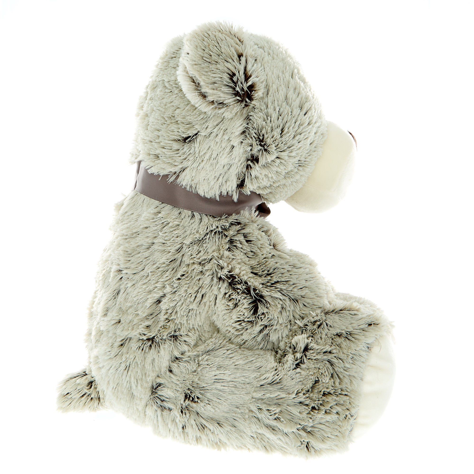 Buy Giant Grey Bear With Bow Soft Toy for GBP 9.99 Card Factory UK