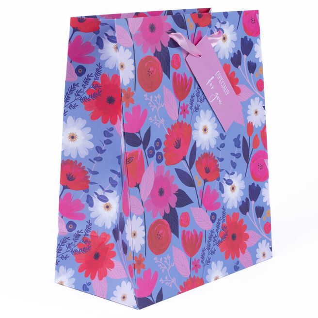 Especially For You Botanical Large Portrait Gift Bag
