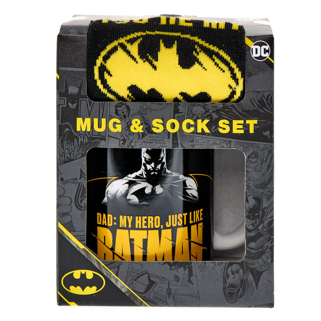 Batman Hero Dad Mug & Socks Set