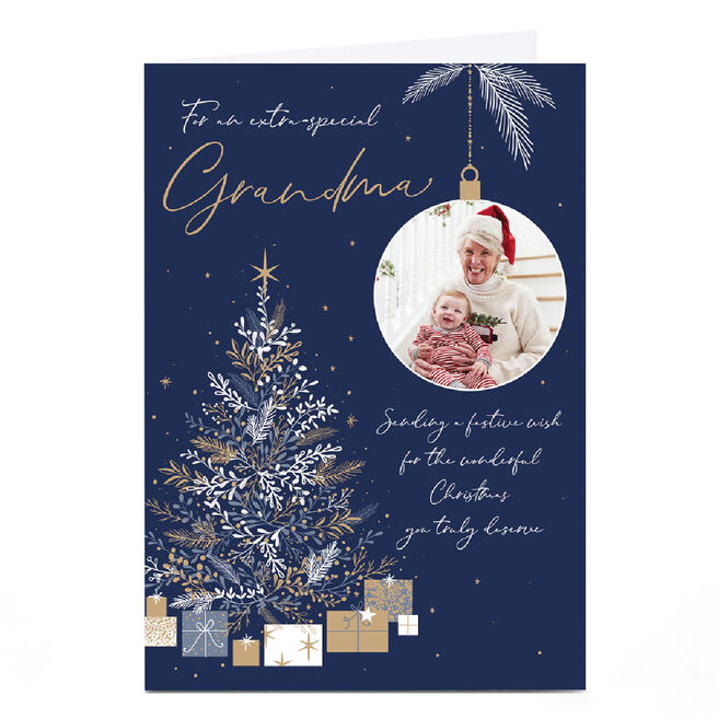 Personalised Christmas Photo Card - For an Extra-Special Grandma