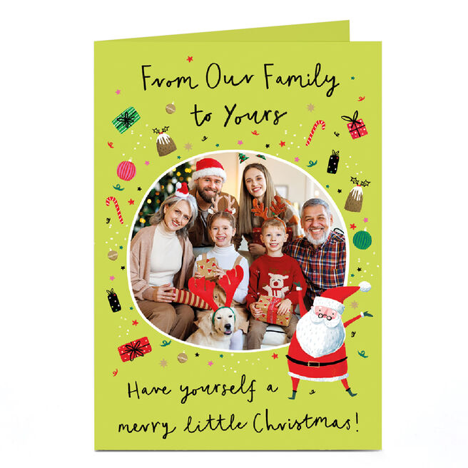 Photo Christmas Card - From Our Family to Yours, Merry Little Christmas