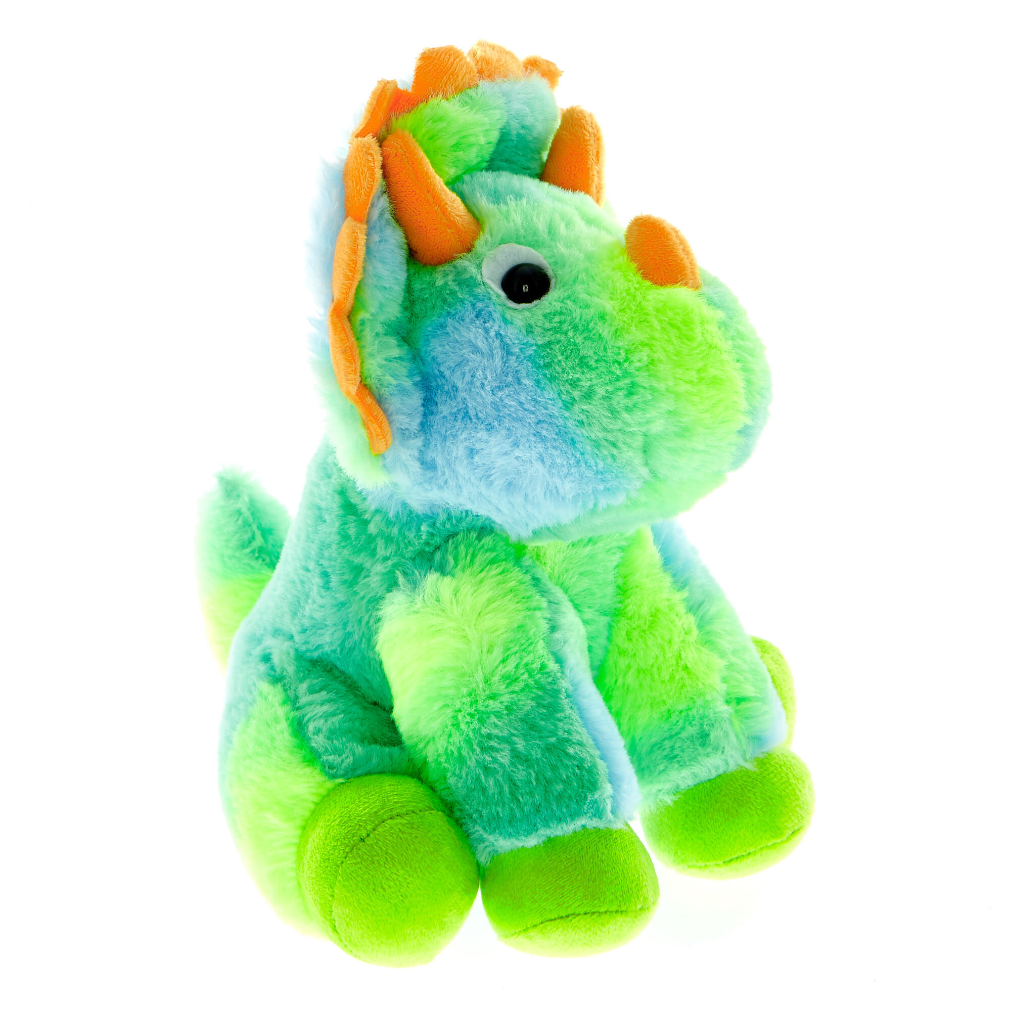 orange dinosaur soft toy