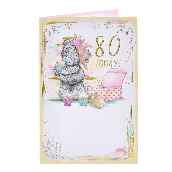 Me To You Tatty Teddy 80th Birthday Card