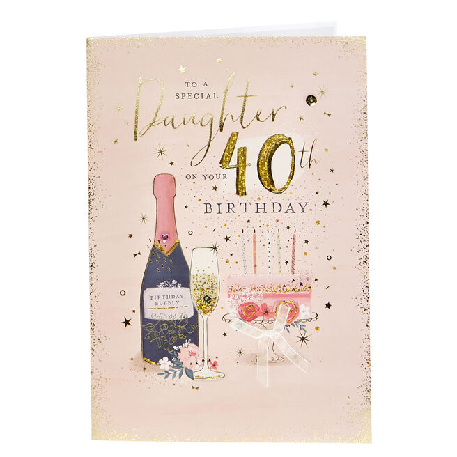 Daughter 40th Birthday Cards - cardfactory