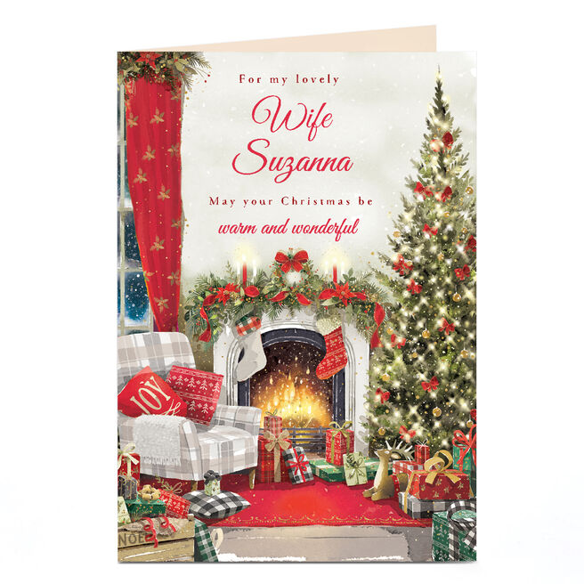 Personalised Christmas Card - Warm & Wonderful Christmas