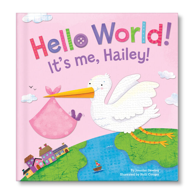Hello World! Personalised Pink Storybook