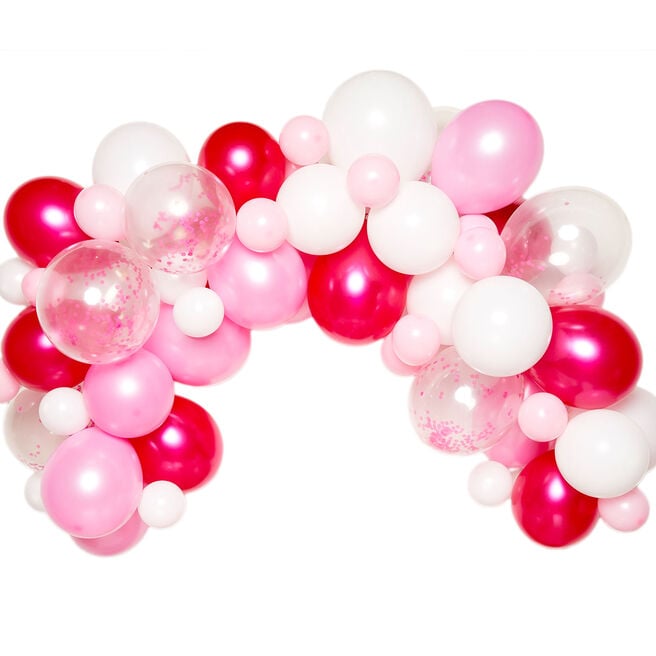 Pink & White DIY Balloon Garland